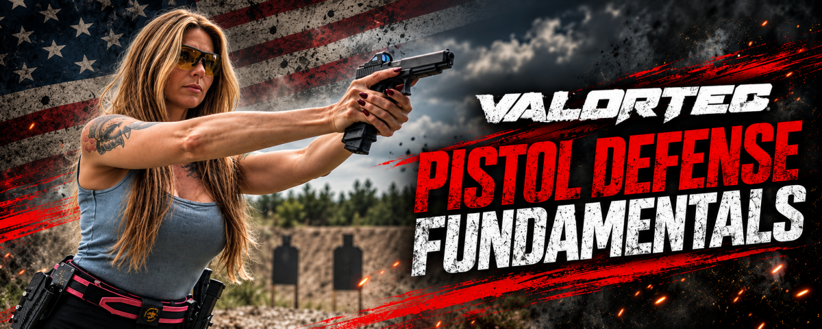 Valortec Pistol Defense Fundamentals professional firearms training at Volusia County Gun Club in New Smyrna Beach Florida.